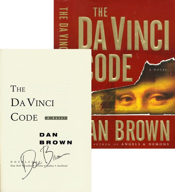 DAN BROWN SIGNED FIRST PRINTING "DA VINCI CODE"