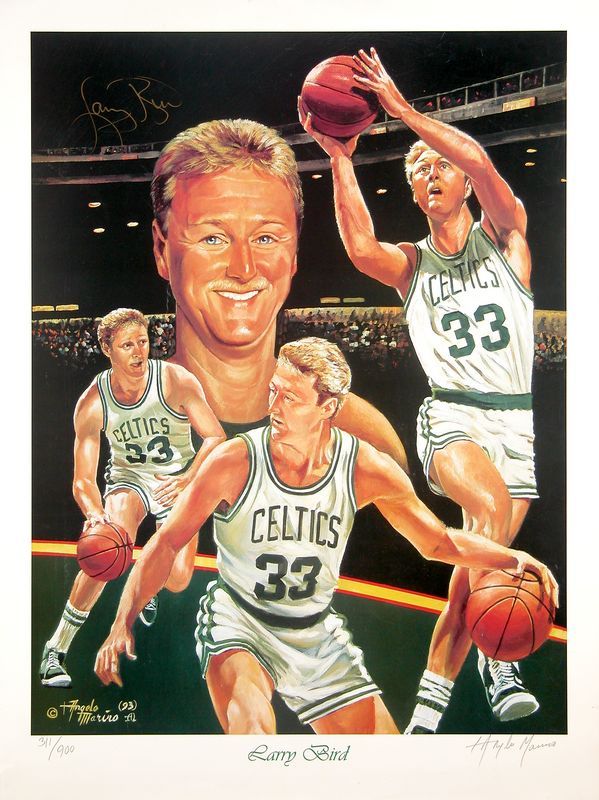 1472 LARRY BIRD SIGNED LIMITED EDITION COLOR POSTER Dec 03, 2006