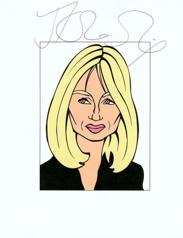 J. K. ROWLING SIGNED CARICATURE SKETCH - Apr 29, 2007 | Signature House in CA