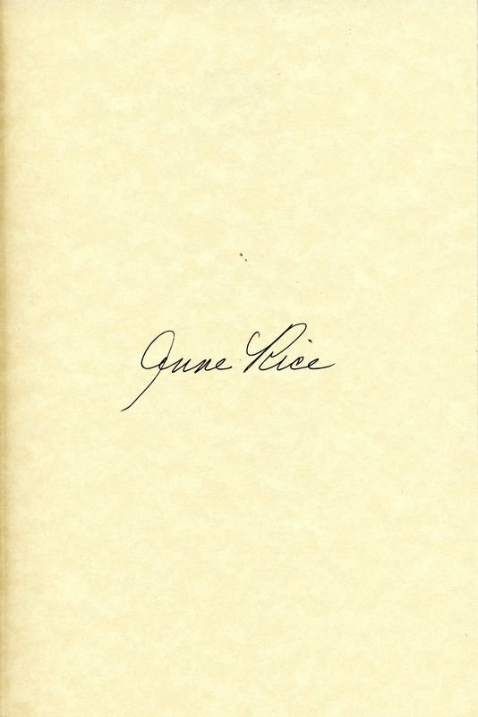 ANNE RICE SIGNED 3 BOOKS OF VAMPIRE CHRONICLES - 2