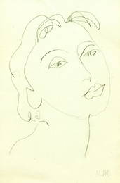 0700: HENRI MATISSE ORIGINAL SIGNED CHARCOAL DRAWING