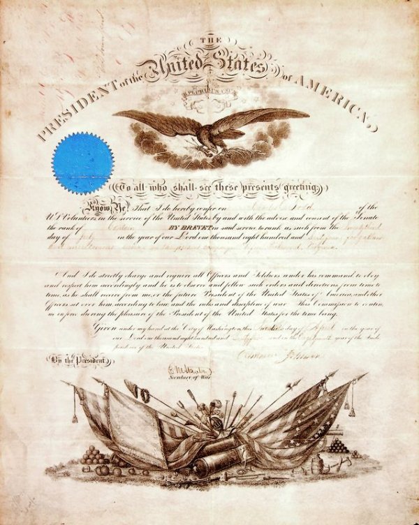 ANDREW JOHNSON SIGNED MILITARY DOCUMENT