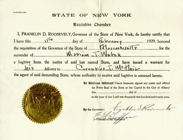 FRANKLIN D. ROOSEVELT SIGNED DOCUMENT