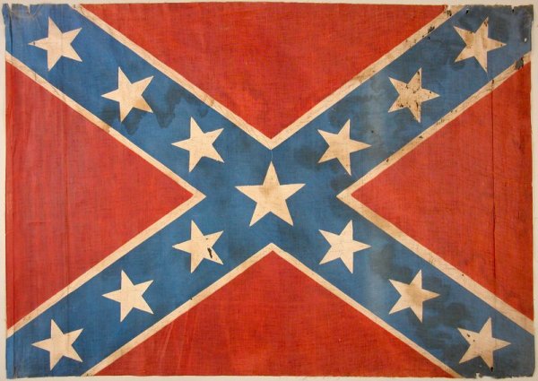STONEWALL JACKSON 1891 REBURIAL SITE FLAG: JACKSON'S 1891 REBURIAL SITE FLAG90. [THOMAS J. 'STONEWALL' JACKSON] (1824-1863). Confederate lieutenant general considered by military authorities a skilled t