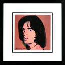 0543: ANDY WARHOL SIGNED BOOK PRINT OF MICK JAGGER