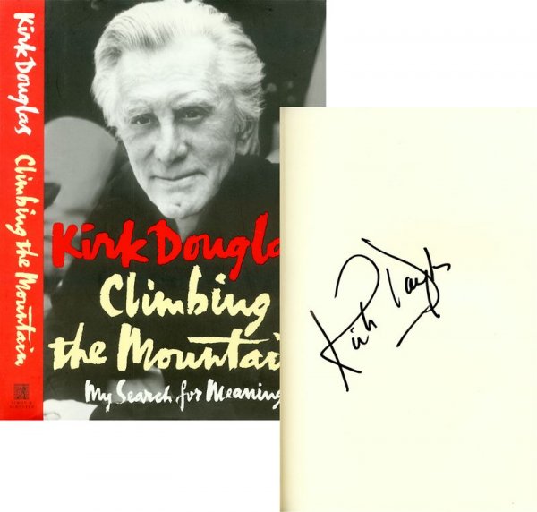 KIRK DOUGLAS SIGNED FIRST EDITION: 734. KIRK DOUGLAS (b. 1916). Virile leading actor in Spartacus and Seven Days in May; producer. He developed his writing talent in later years, including autobiographica