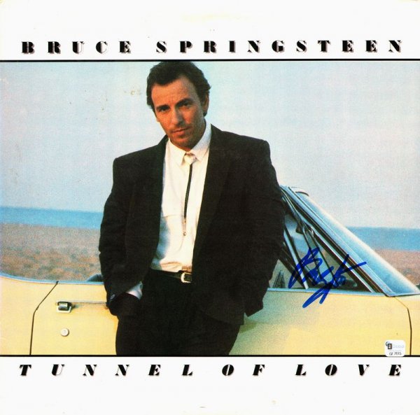 BRUCE SPRINGSTEEN SIGNED ALBUM COVER: 872. BRUCE SPRINGSTEEN (b. 1949). Multiple Grammy winning singer/songwriter sometimes recording and touring with the E Street Band. He won an Academy Award for his Streets of Phila