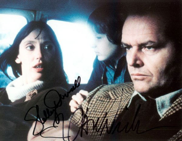 JACK NICHOLSON / DUVALL SIGNED "SHINING" PHOTO: 887. [THE SHINING] Stanley Kubrick's 1980 horror film based on the novel by Stephen King starring JACK NICHOLSON and SHELLEY