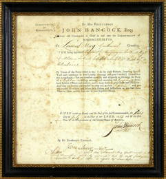 39: JOHN HANCOCK SIGNED REVOLUTIONARY WAR DOCUMENT