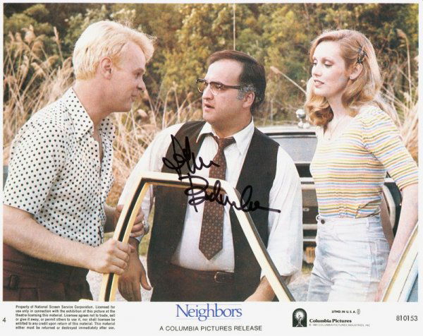 JOHN BELUSHI SIGNED FILM PHOTOGRAPH: 902. JOHN BELUSHI (1949-1982). Hefty satiric comedy actor who first achieved recognition in television's Saturday Night Live and went on to a movie career in National Lampoon's Animal House and The Bl