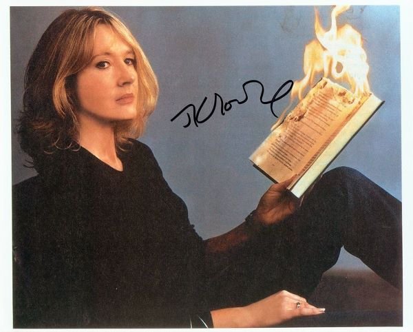J. K. ROWLING SIGNED CARICATURE SKETCH - Apr 29, 2007 | Signature House in CA