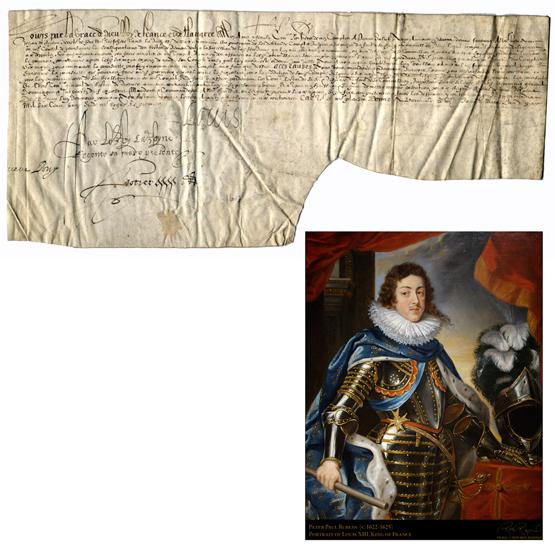 LOUIS XIII: (1601-1643). Bourbon King of France (1610-43), son of Henry IV. Timid and in poor health, most of his reign was dominated by Cardinal Richelieu who later served as his prime minister. Under his influe