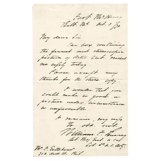 WILLIAM F. BARRY: (1818-1879). Union brigadier general; veteran of Seminole and Mexican wars; chief of artillery under McDowell and Sherman; brevetted major general near the end of the war for his service in the Atlant