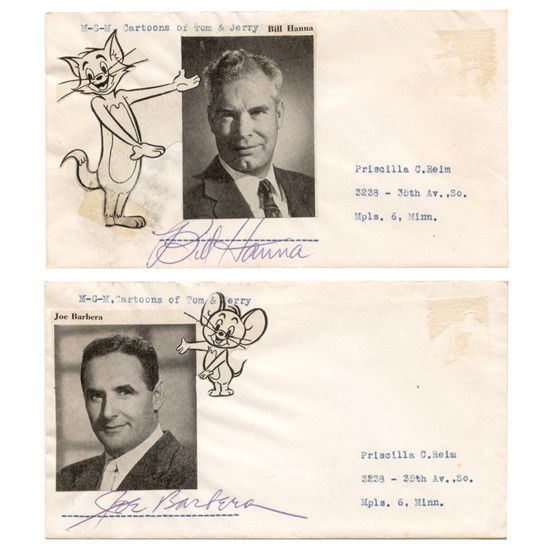 [ HANNA & BARBERA]: Famed animators who created Tom and Jerry for MGM, Bill Hanna (1910-2001) and Joe Barbera (1911-2006) have also turned out countless television cartoon shows, including The Flintstones and Yogi Bear.