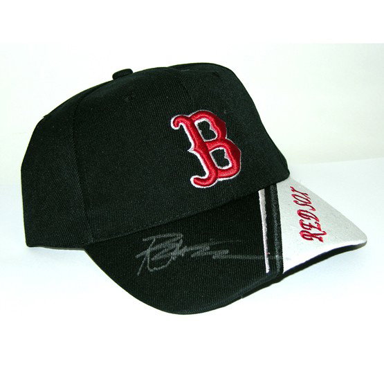 DAVE MATHEWS: (b. 1967) Musician, actor and lead vocalist of the famous Dave Mathews Band. Signed dark blue Boston Red Sox hat. Boldly penned in silver felt tip. Fine.