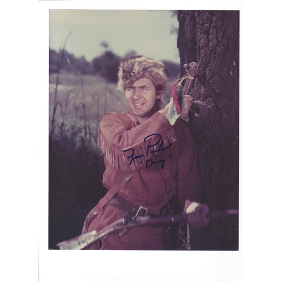 FESS PARKER: (1924-2010). Leading man with some stage experience best remembered for his portrayals of frontiersmen Davy Crockett and Daniel Boone of the '50s and '60s. In later years he owned a winery and resort.