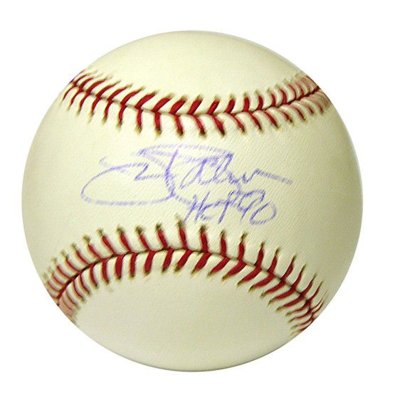 JIM PALMER: (b. 1945). Hall Of Fame All-Star and Cy Young Award wining pitcher during the glory years of the Baltimore Orioles, 1966-83. Boldly signed Rawlings Official Major League Selig baseball. Darkly penned