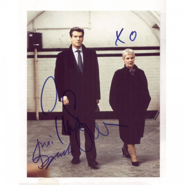 [JAMES BOND]: Enormously popular film series based on the novels by Ian Fleming. The fifth actor to portray Bond, Pierce Brosnan (b. 1953) played the title character from 1995-2004. SP, color, 8"x10" film still fro