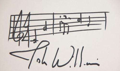 JOHN WILLIAMS: 821. JOHN WILLIAMS (b. 1932). Popular composer of music and conductor for orchestra, writing the scores for more than 80 films such as Star Wars, Saving Private Ryan, Schindler's List, Jurassic P