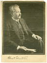 0488: ALBERT EINSTEIN SIGNED SIGNATURE W/PHOTO