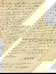 0087: MARINUS WILLET HANDWRITTEN SIGNED DOCUMENT