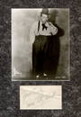 0881: ROSCOE 'FATTY' ARBUCKLE SIGNED ALBUM LEAF W/ PIC