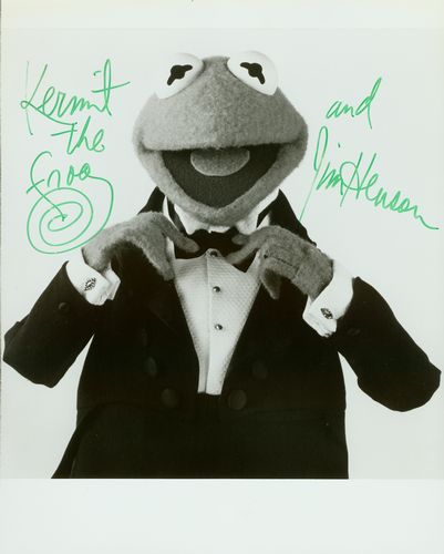 JIM HENSON: 658. JIM HENSON (1936-1990). American puppeteer and entertainment executive. He created the Muppets of television and movie fame, as well as the characters of public television's Sesame Street and HBO