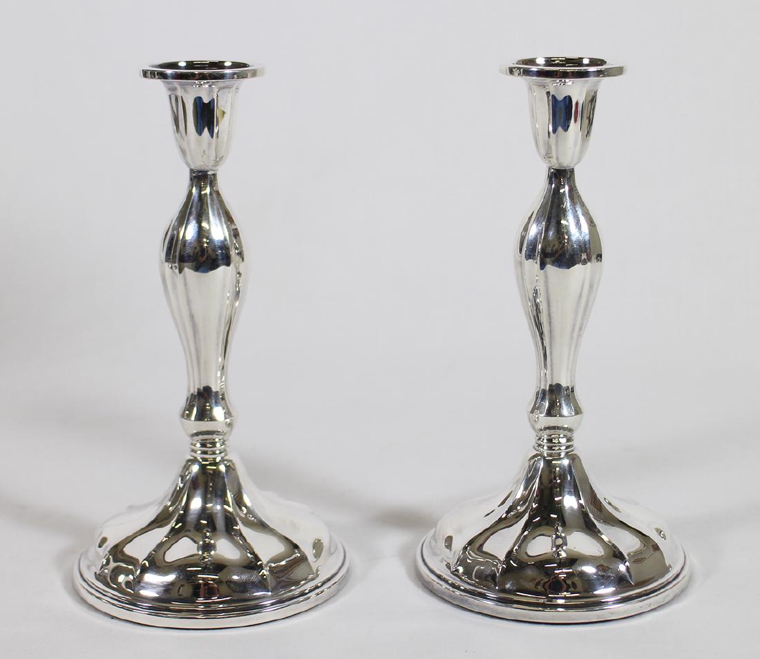 (2) DANISH STERLING SILVER CANDLESTICKS (1 of 2)
