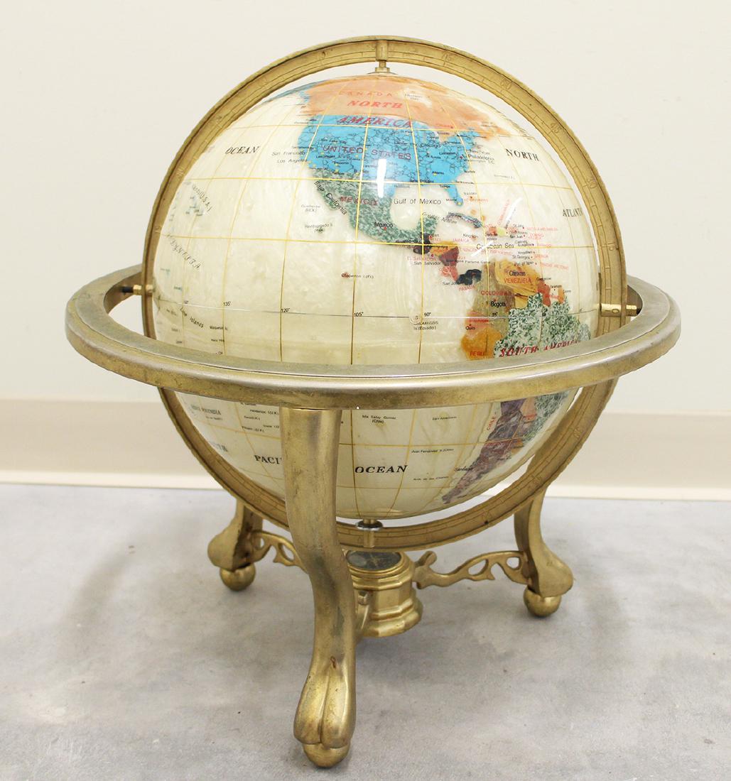 SEMI-PRECIOUS STONE GLOBE (1 of 6)