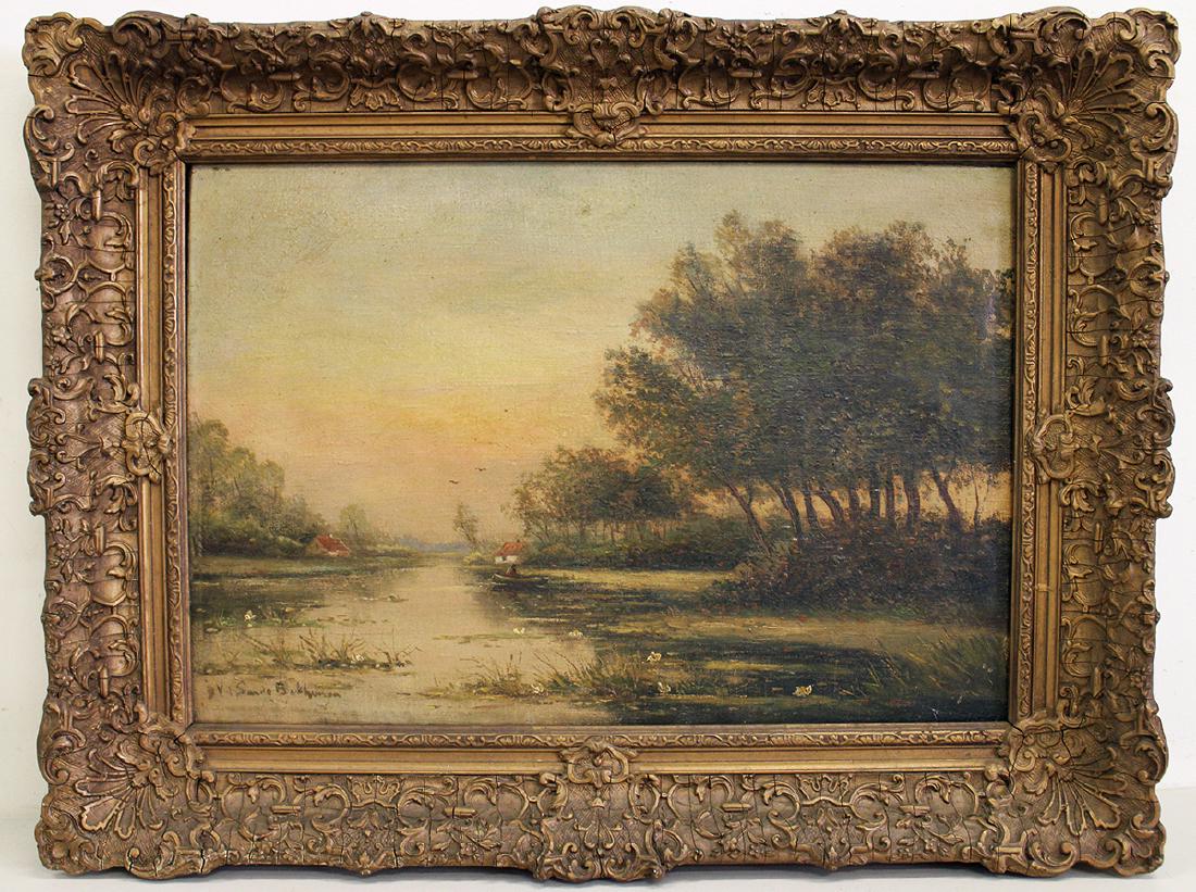 19TH CENTURY OIL PAINTING (1 of 4)