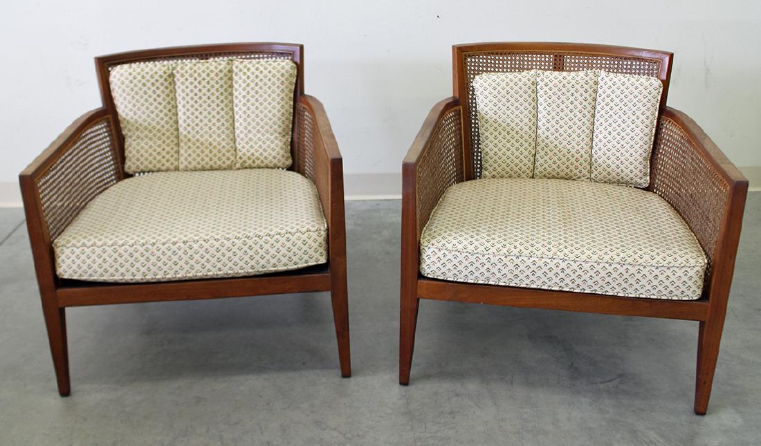 (2) VINTAGE CANE ARMCHAIRS (1 of 2)