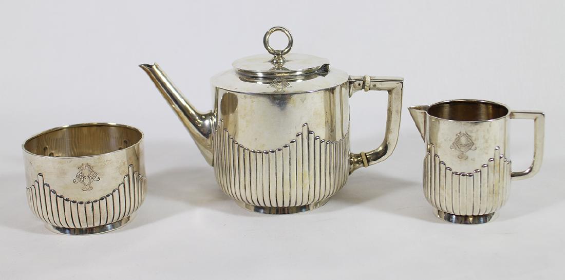 GERMAN 800 SILVER TEA SET (1 of 3)
