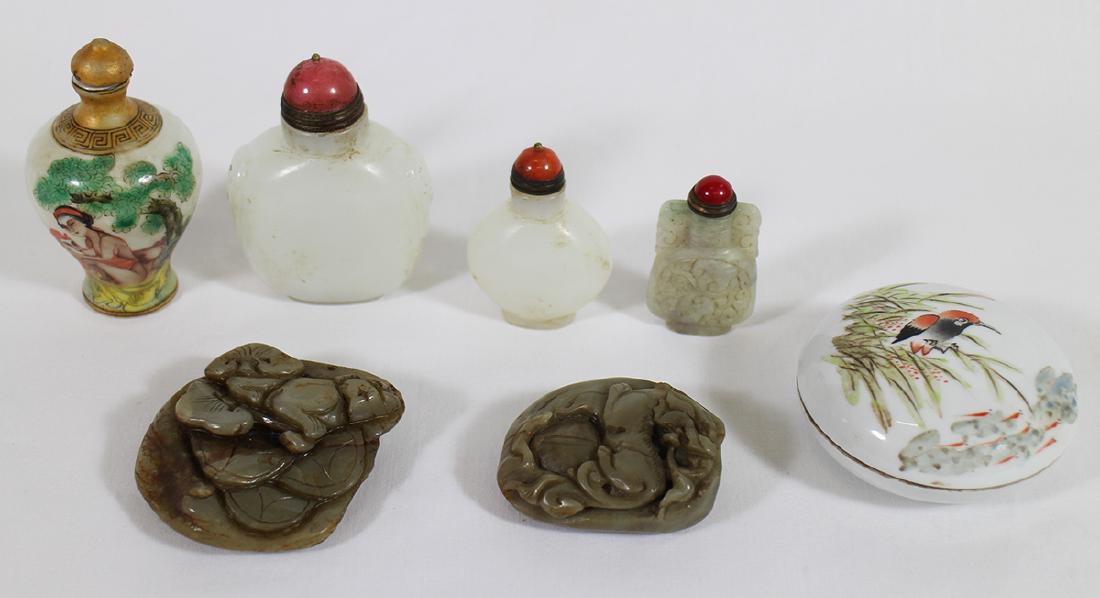 CHINESE SNUFF BOTTLES & JADE CARVINGS (1 of 5)