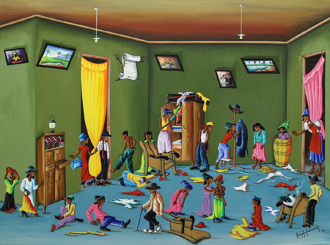 HUGH GUY ROUANEZ HAITIAN PAINTING (1 of 3)