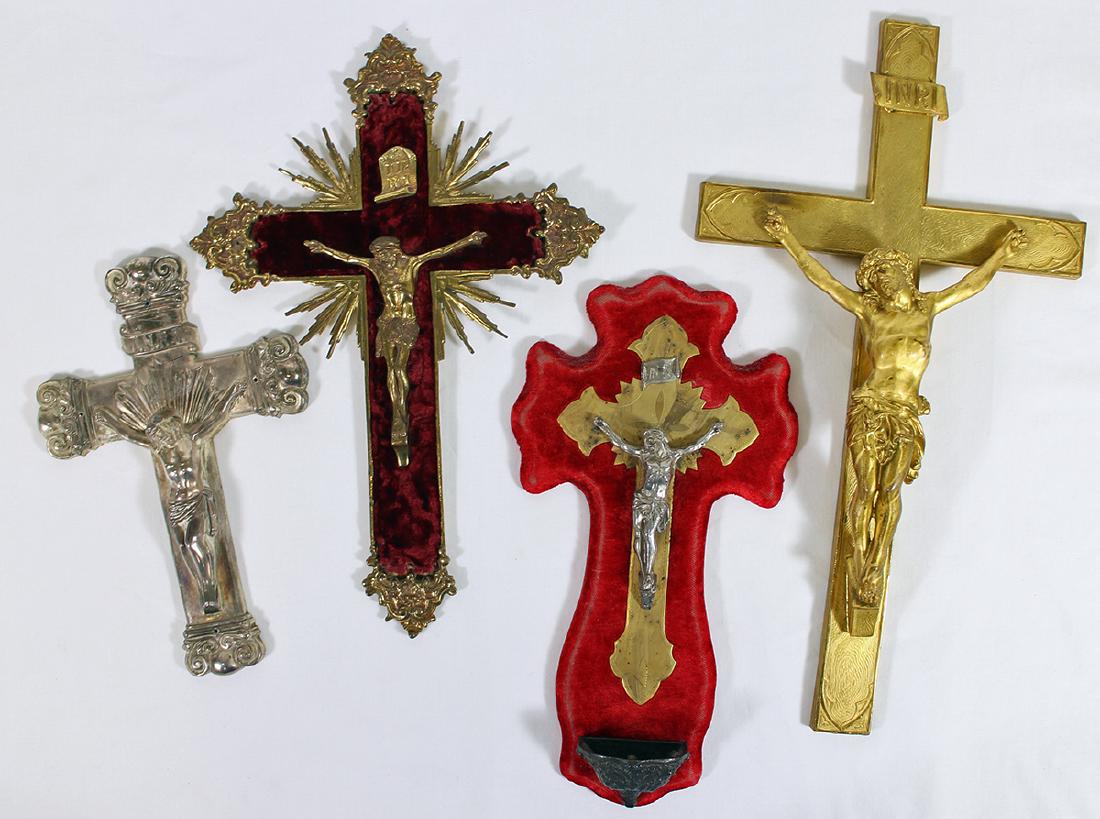 GILT, BRONZE, & SILVER CRUCIFIXES (1 of 5)