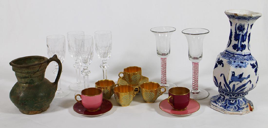 HAND BLOWN GLASSES, WATERFORD, DEMITASSE, & MORE (1 of 4)
