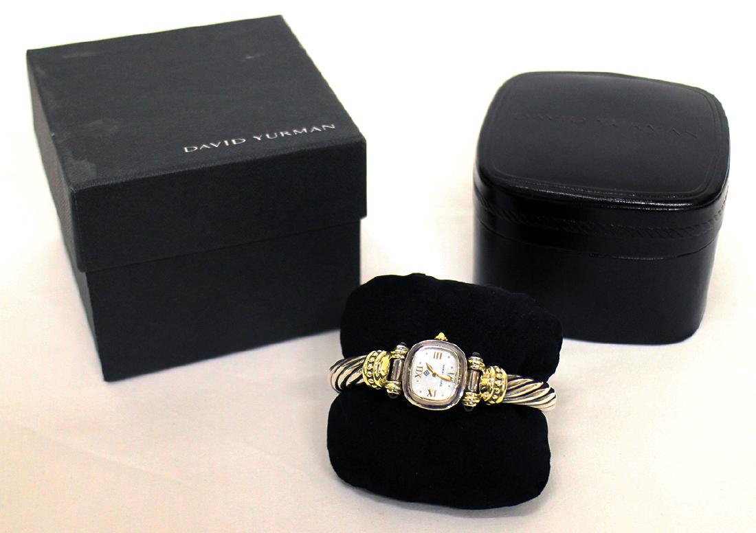 DAVID YURMAN STERLING SILVER CABLE WATCH (1 of 4)