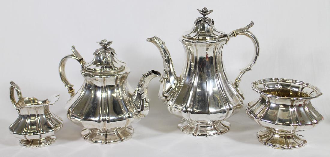 19TH CENTURY SILVER GERMAN TEA SET (1 of 4)