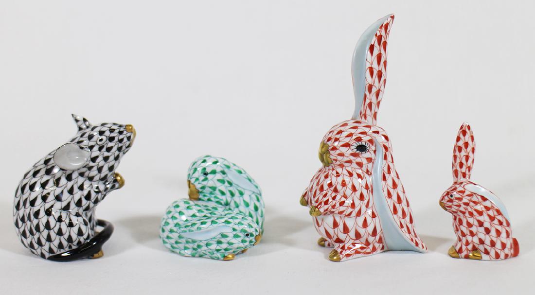 (4) HEREND FIGURINES (1 of 2)