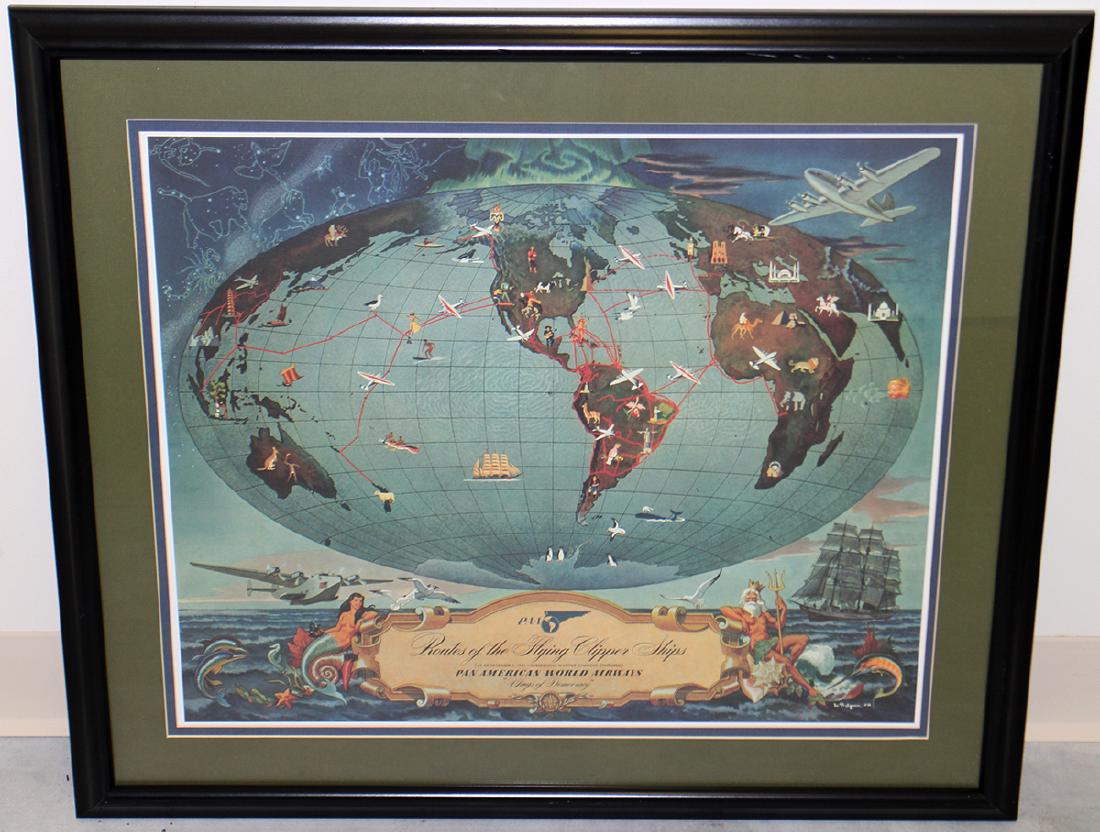 PAN AMERICAN CLIPPER SHIPS POSTER (1 of 2)
