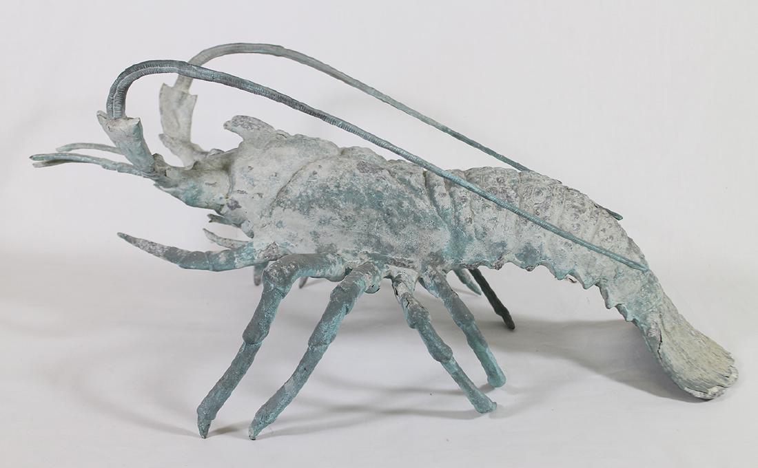 METAL FLORIDA LOBSTER SCULPTURE (1 of 2)