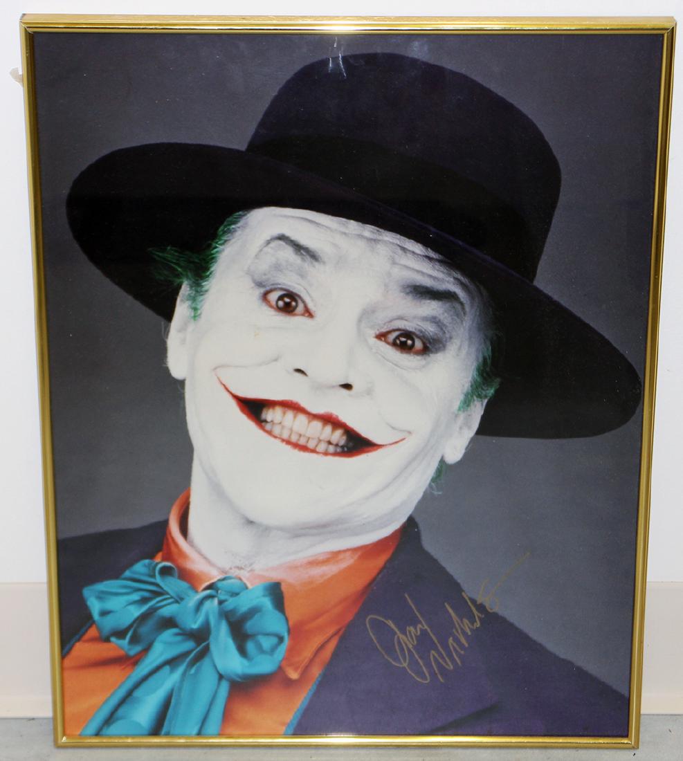 JACK NICHOLSON SIGNED JOKER PHOTOGRAPH (1 of 2)