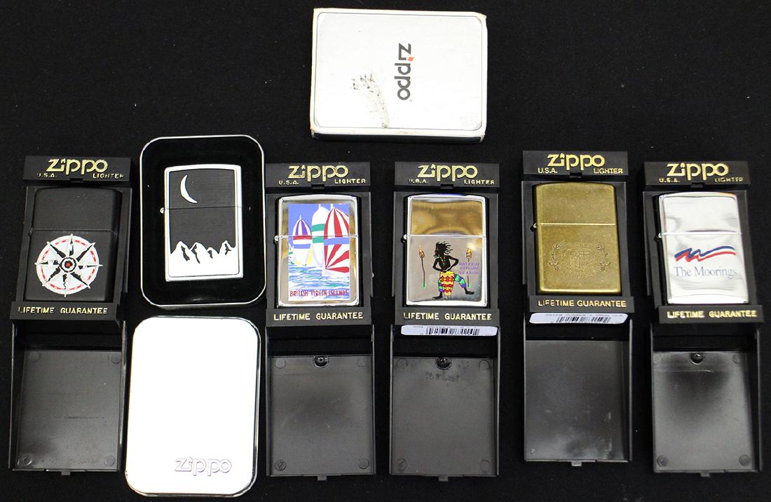 (6) ZIPPO LIGHTERS W/ BOXES (1 of 3)