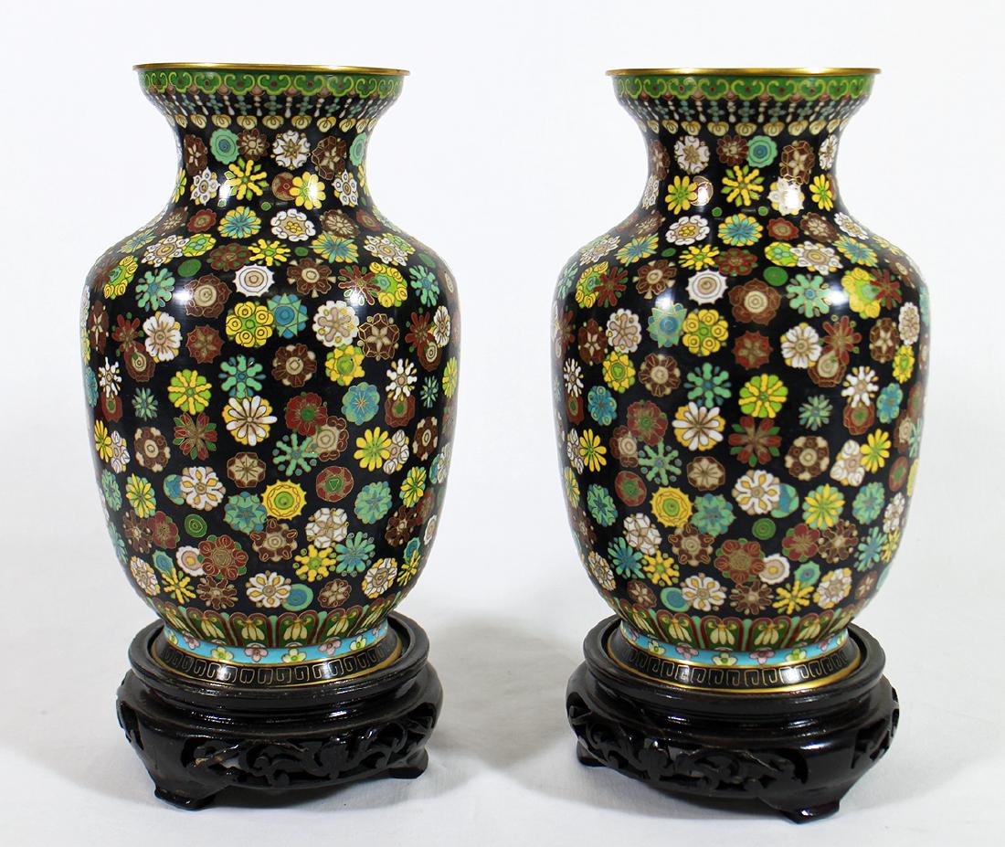 (2) CHINESE CLOISONNE VASES (1 of 3)