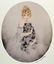 LOUIS ICART WOMAN WITH CAT
