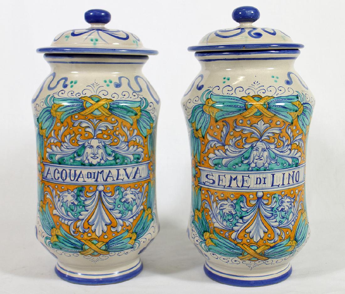 (2) ITALIAN APOTHECARY JARS (1 of 3)