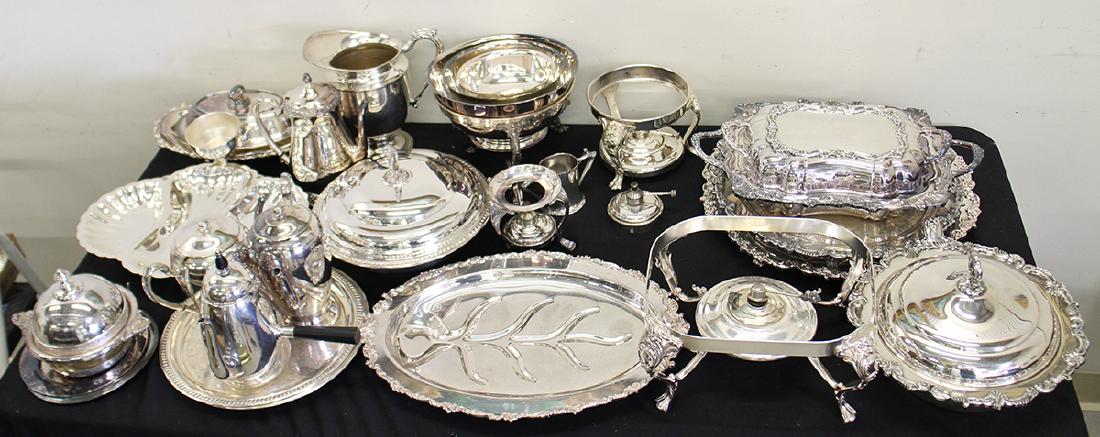 LARGE SILVERPLATE COLLECTION (1 of 4)