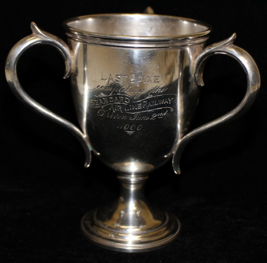 SEABOARD AIR LINE RAILROAD STERLING TROPHY CUP c1900 (1 of 7)