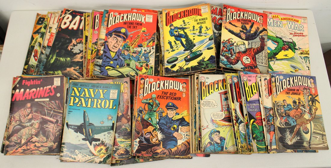 (145) VINTAGE 1950'S WAR COMIC BOOKS (1 of 4)