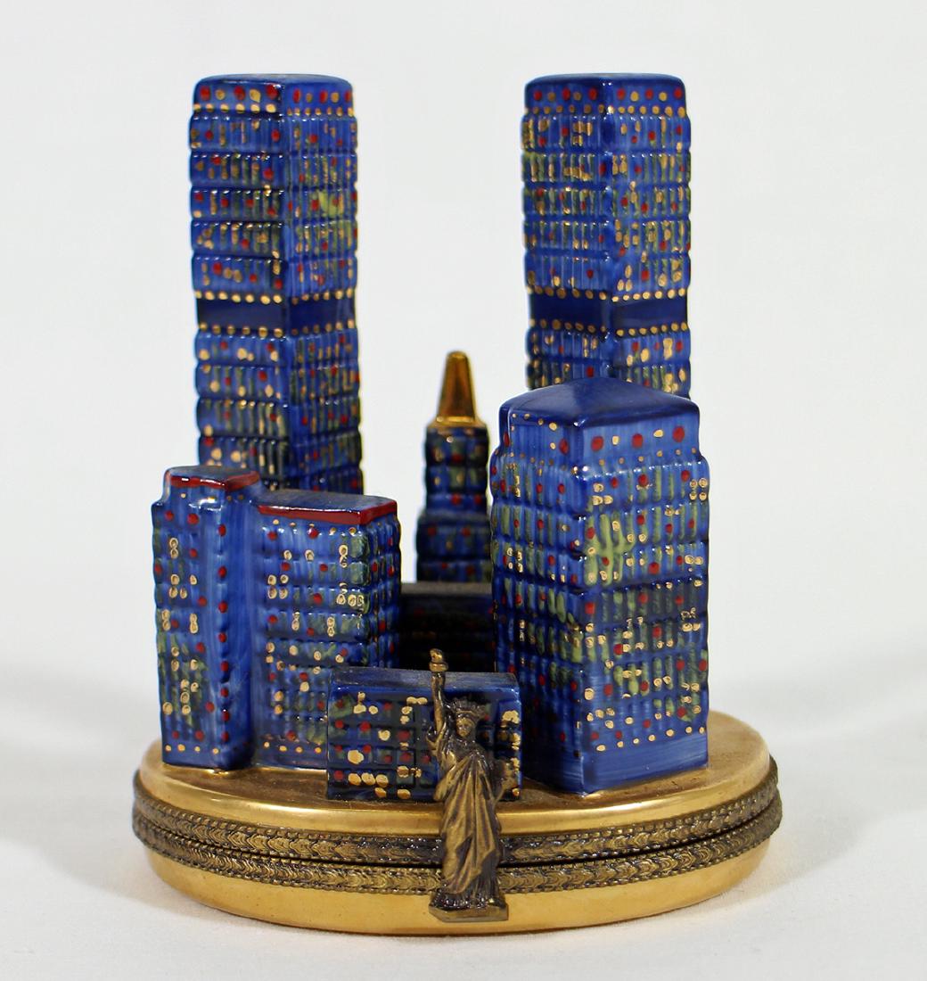 LIMOGES WORLD TRADE CENTER TRINKET BOX 135/750 (1 of 5)